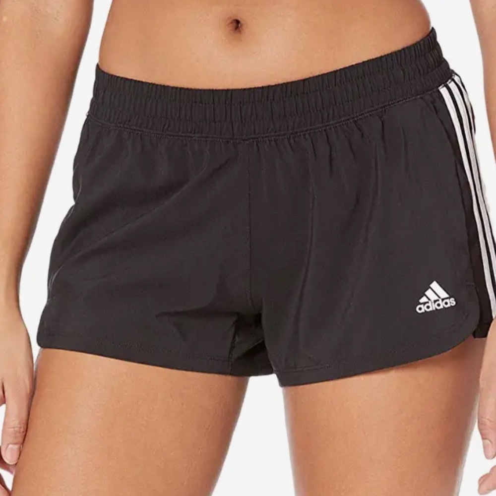 adidas Pacer 3-Stripes Women Shorts color black size XL new with tags - Picture 2 of 10